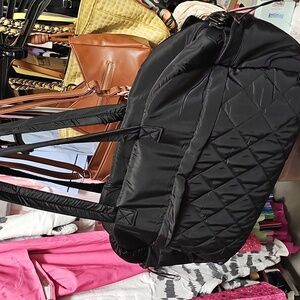 Nwt Giant Gym Black Quilted Bag